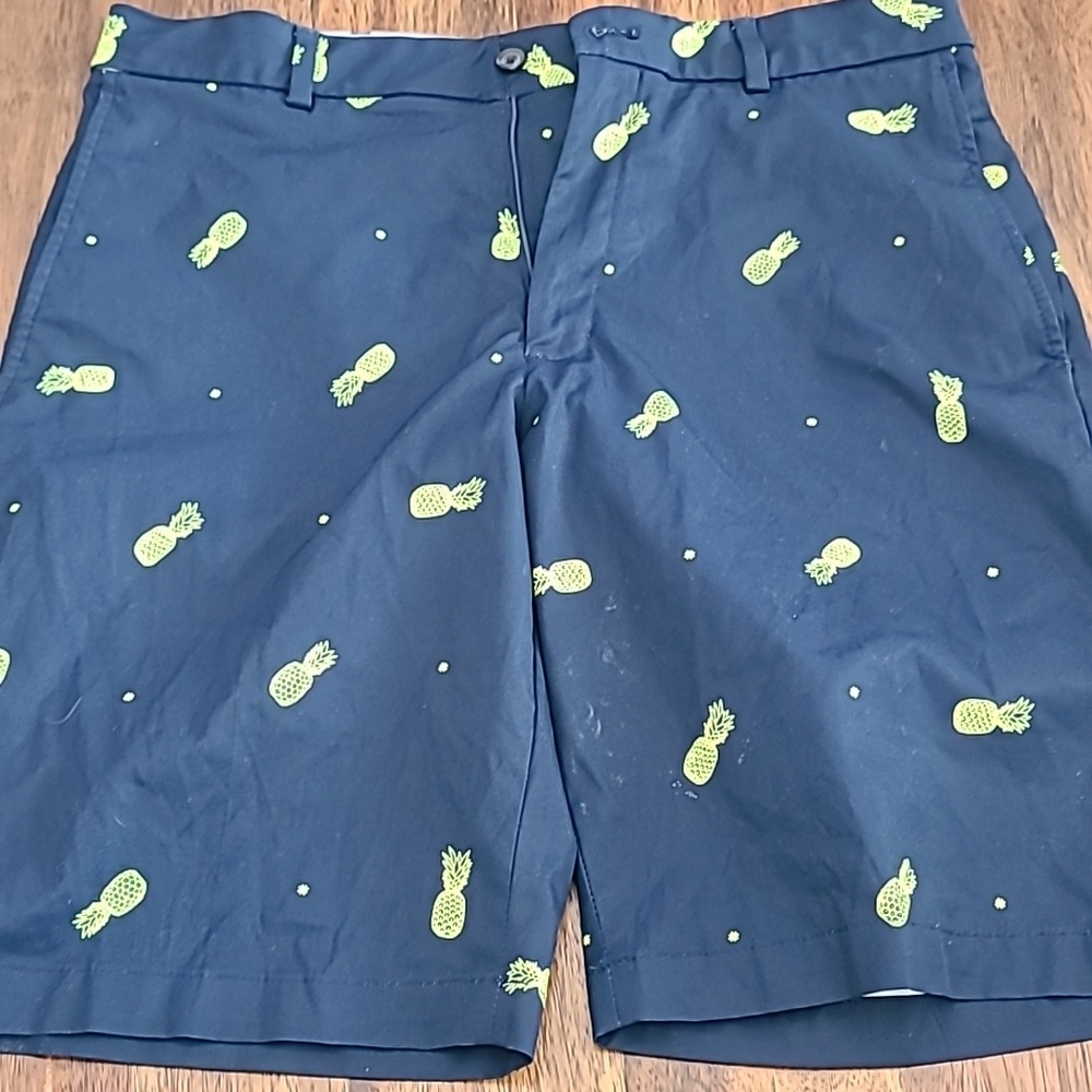 Walter Hagen 11 majors golf shorts casual shorts pineapple print navy size 34